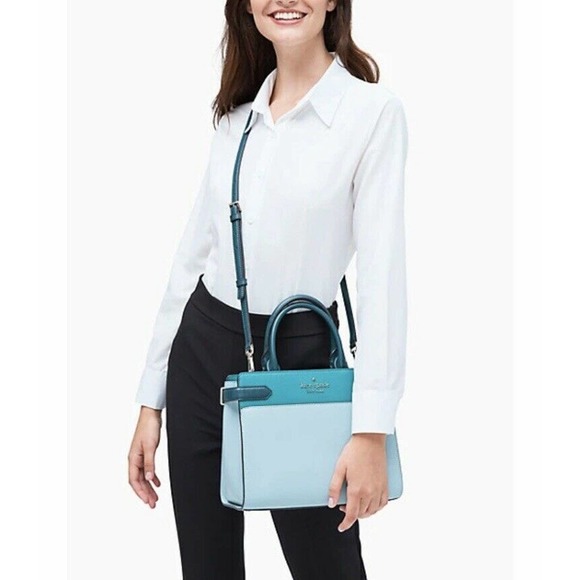 NEW KATE SPADE STACI MEDIUM SATCHEL LEATHER BAG - Picture 9 of 9